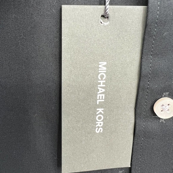 Michael Kors Men's Slim Fit Black Dress Shirt Size 15 1/2 - Picture 5 of 6